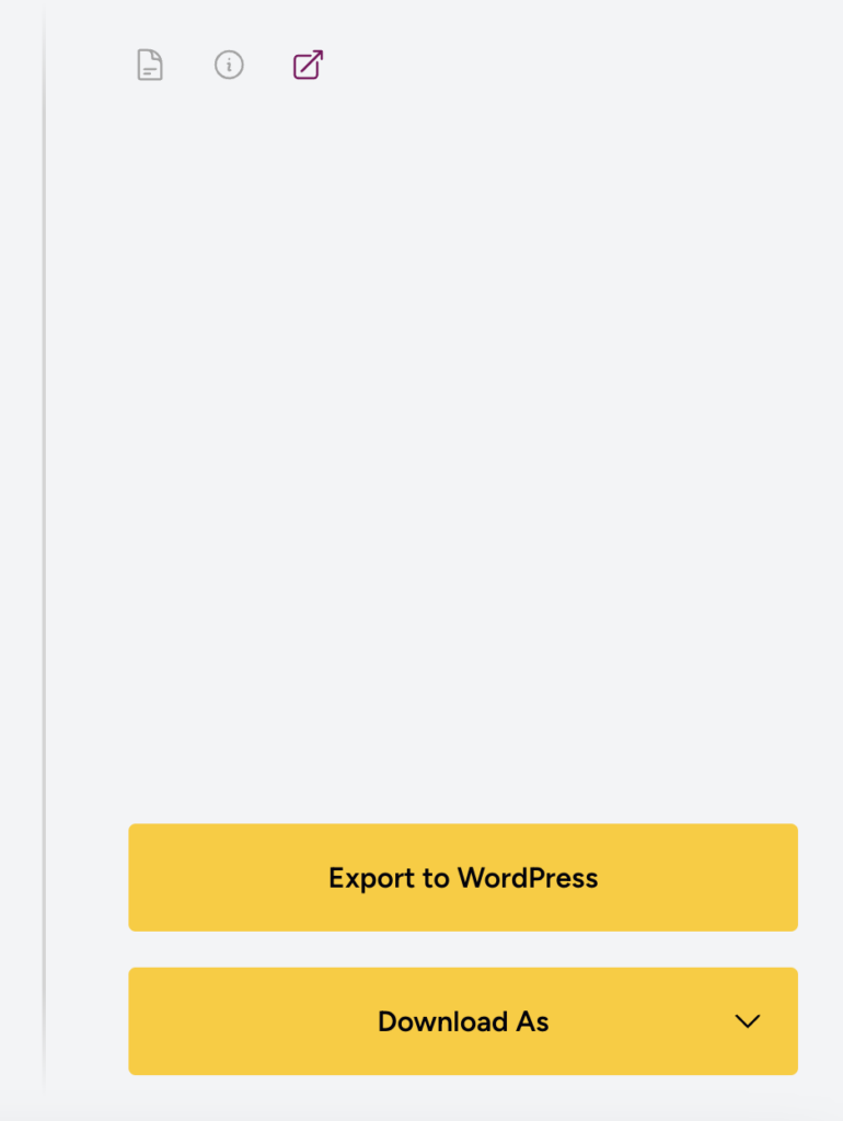 Export Quillbee article to WordPress with just a click of the button