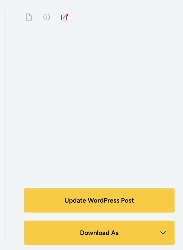 Updated WordPress post directly from Quillbee